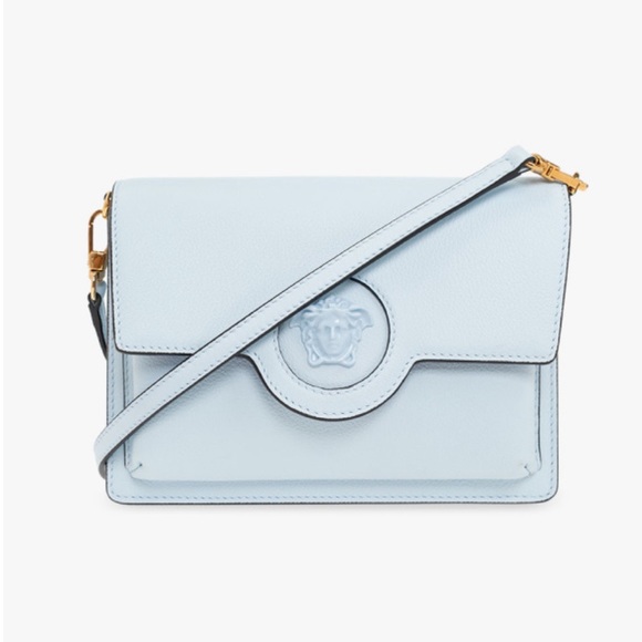 🖤SOLD🖤 Versace light blue ‘La Medusa’ shoulder bag NWT - Picture 15 of 16